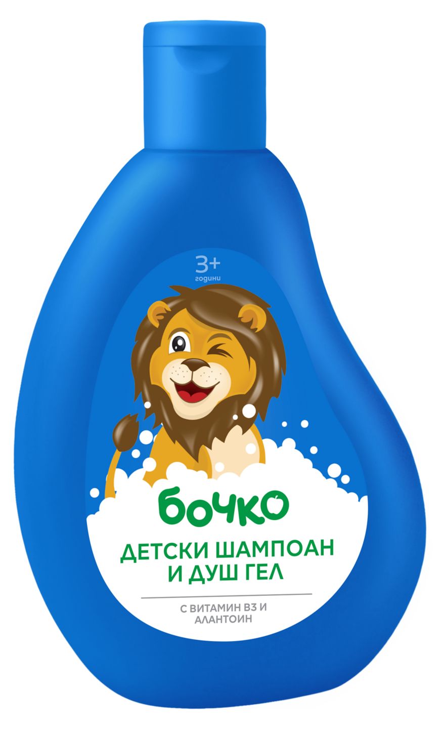 Детски шампоан&душ гел 2 в 1 или шампоан&балсам 2 в 1 (Бочко)