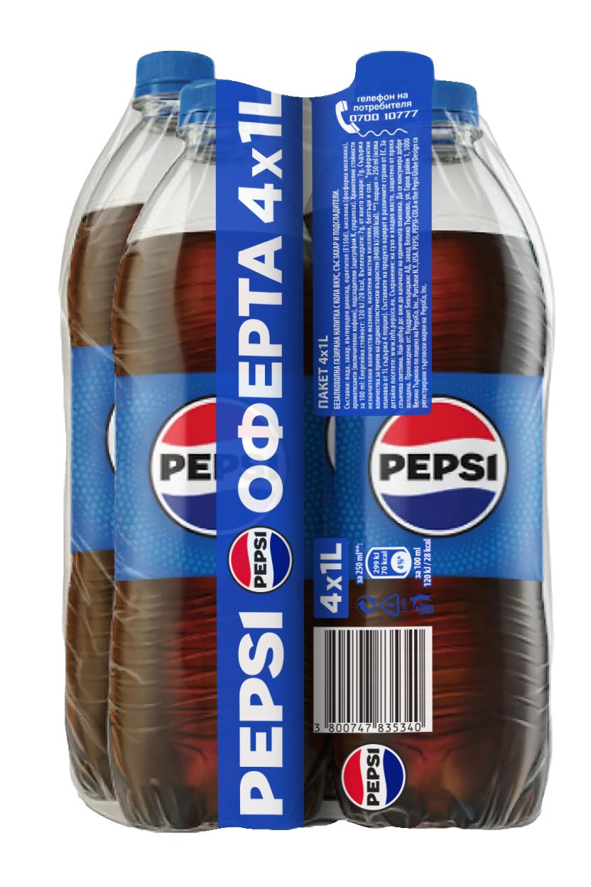 различни видове 4 х 1 л (PEPSI/MIRINDA)