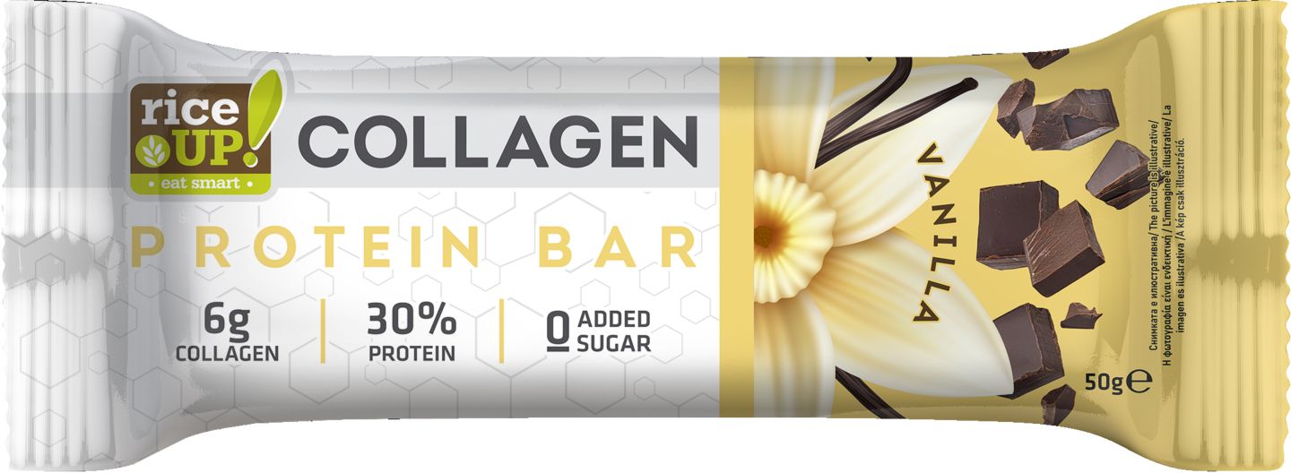 Протеиново барче Collagen различни вкусове (RICE UP!)