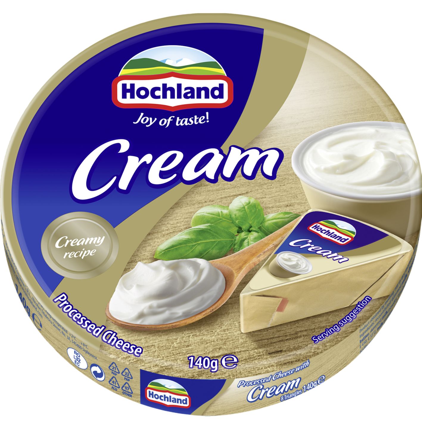 Топено сирене различни вкусове (Hochland)