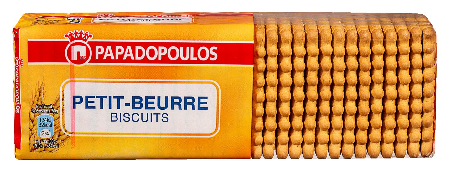 Бисквити Petit Beurre избрани видове (Papadopoulos)