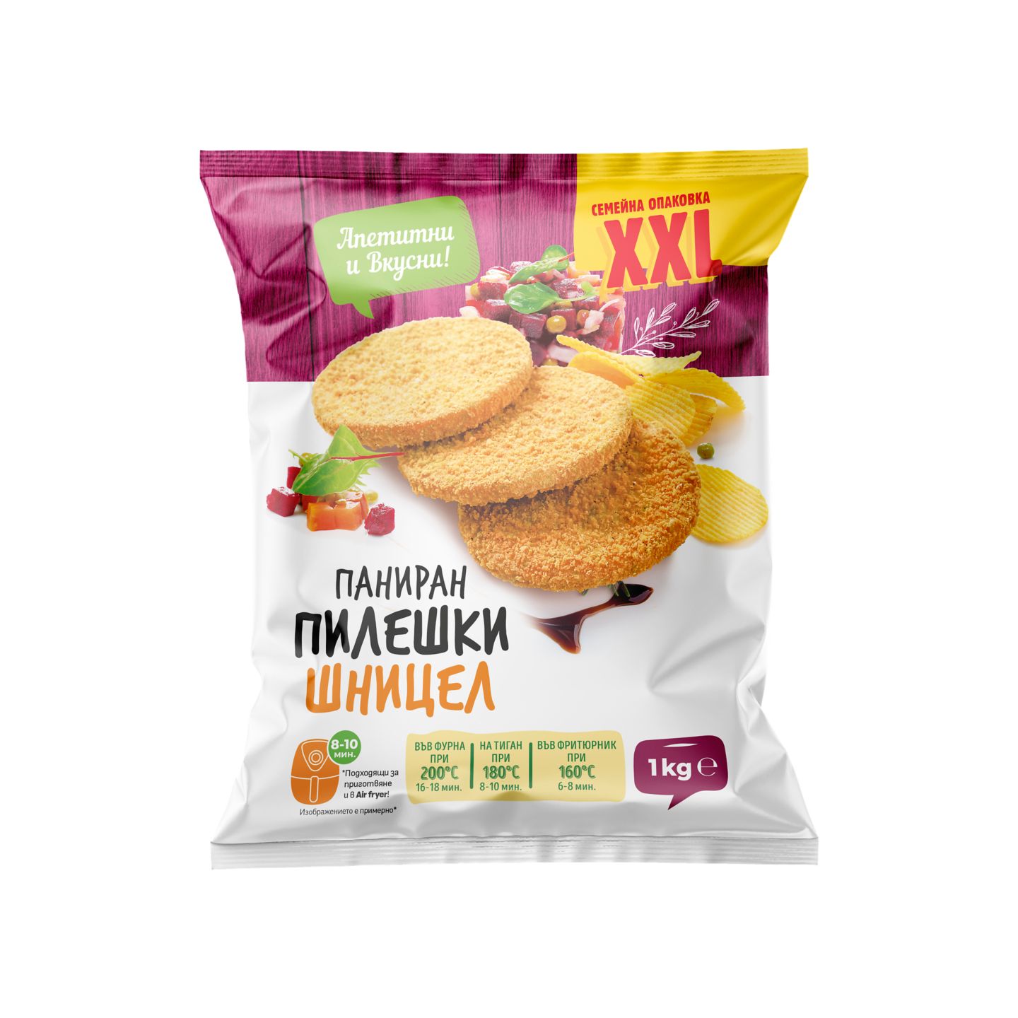 Пилешки шницели панирани замразени (Сами-М)