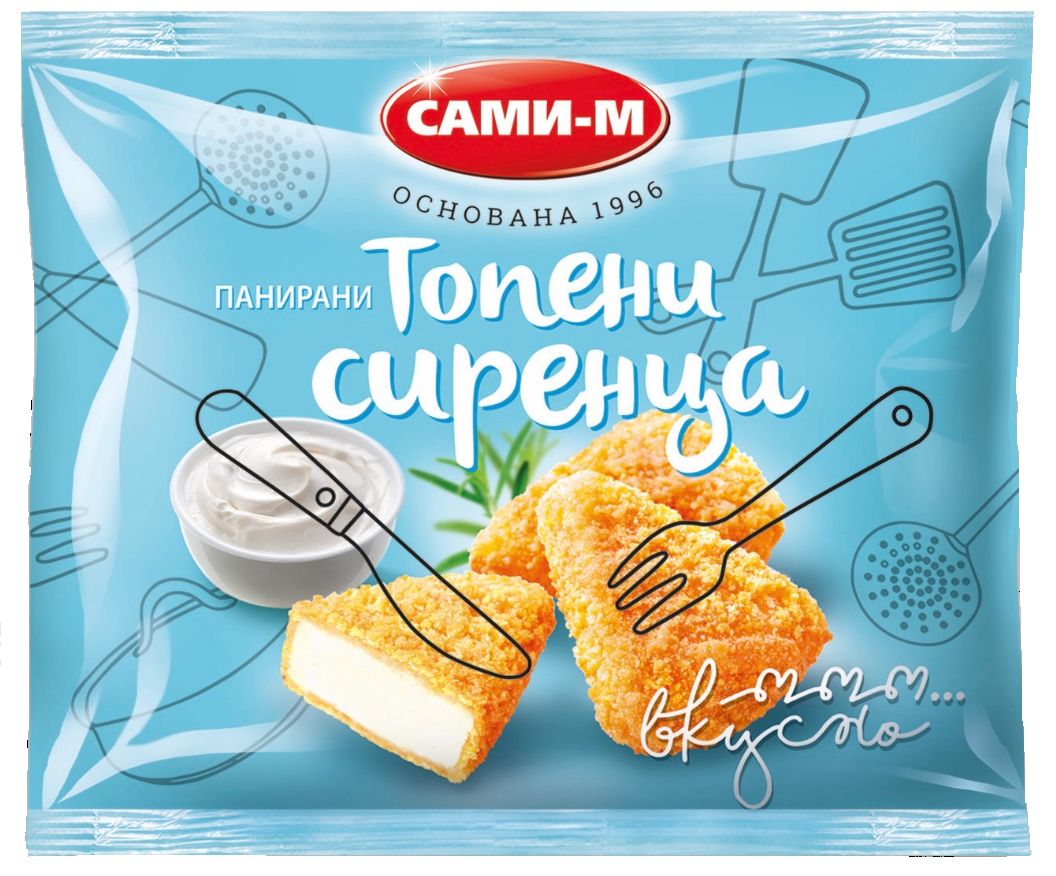 Панирани топени сиренца или Панирани пръчици моцарела (Сами-М)